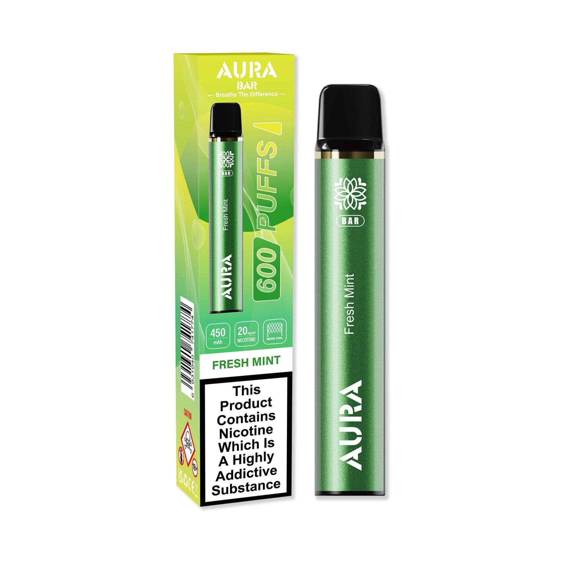 Aura Bar 600 Puffs Disposable Vape Pod Box of 10 - Vaperdeals