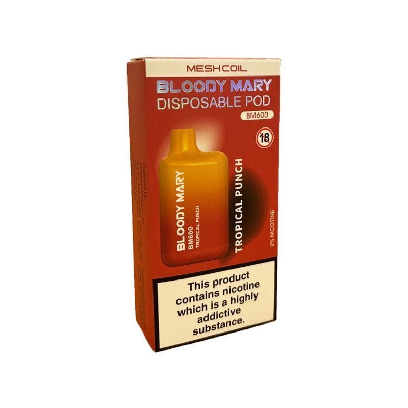 Bloody Mary Bm600 Disposable Vape Box of 10 - Vaperdeals