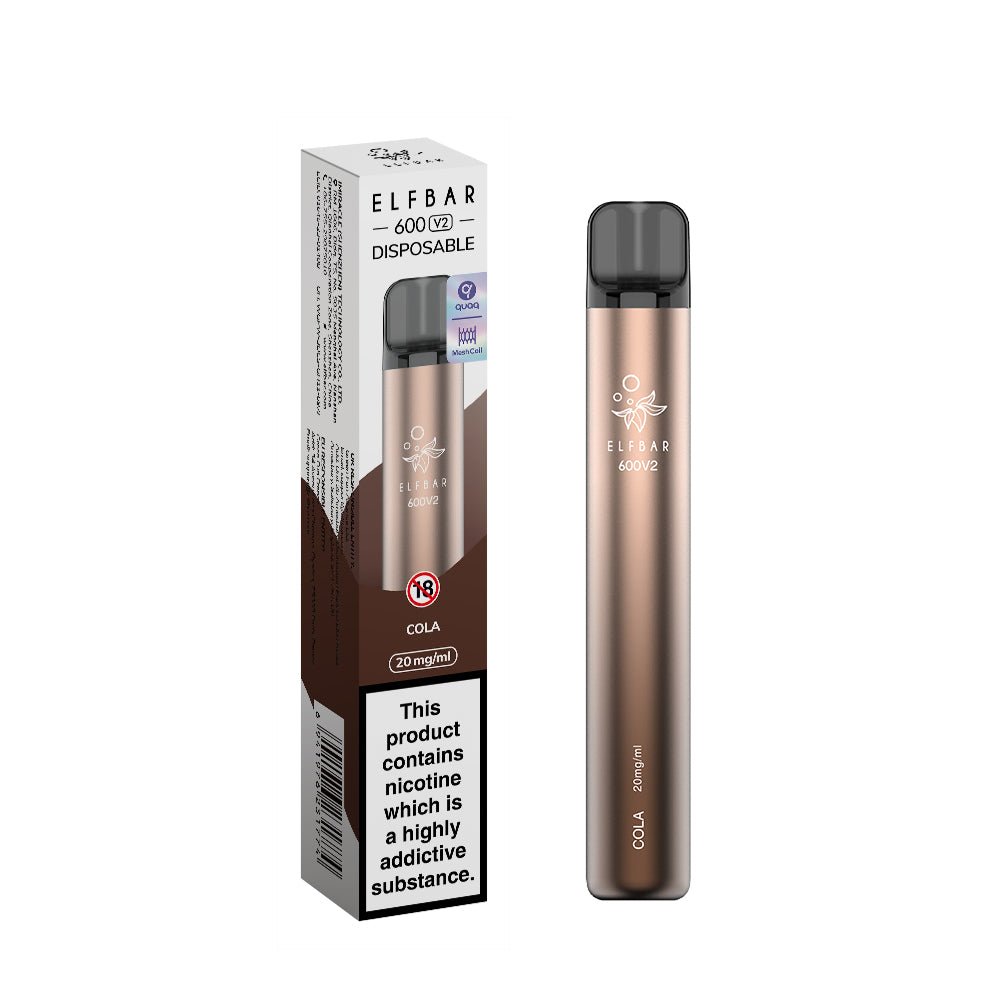 Elfbar 600V2 Disposable Vape Box Of 10 - Vaperdeals