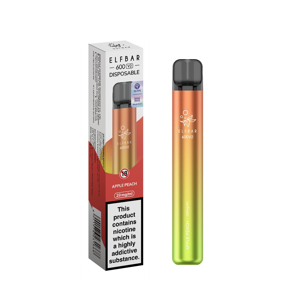 Elfbar 600V2 Disposable Vape Box Of 10 - Vaperdeals