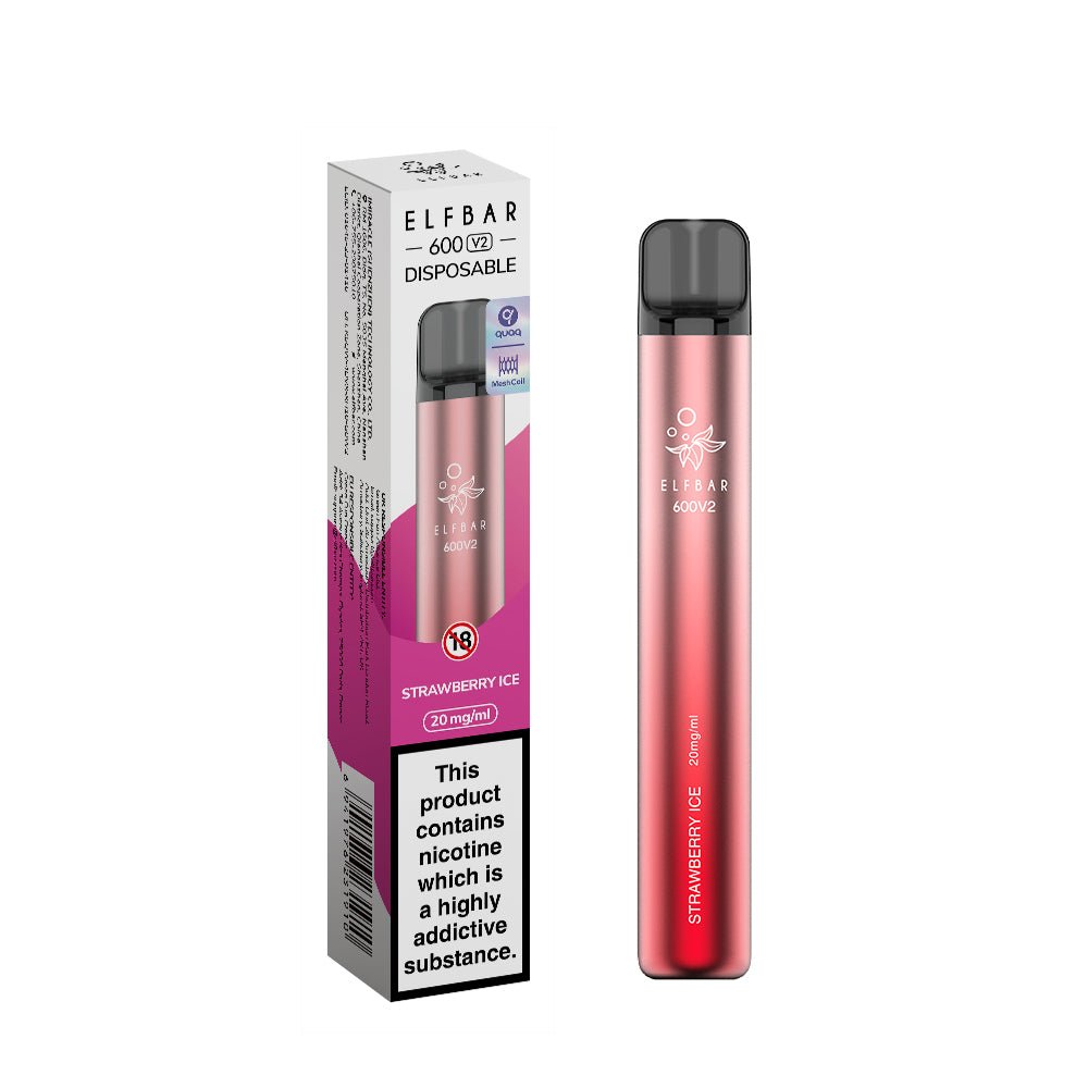 Elfbar 600V2 Disposable Vape Box Of 10 - Vaperdeals