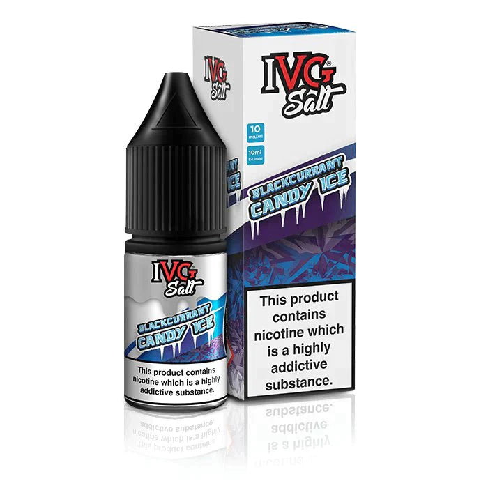 IVG Blackcurrant Candy Ice 10ml Nic Salt - Box of 10 | Wholesale Vapes UK