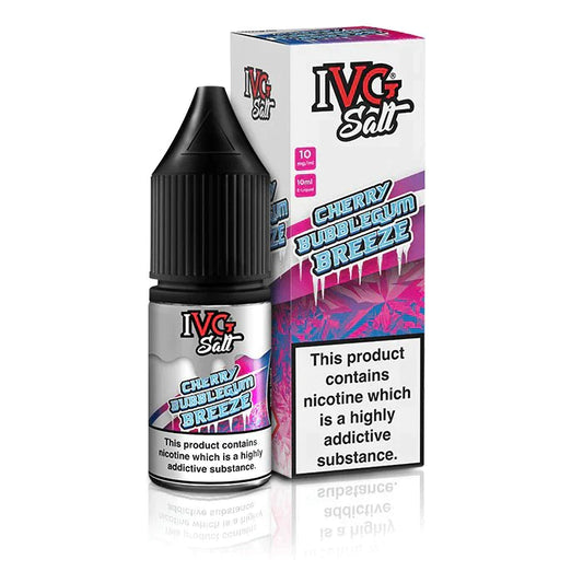 IVG Cherry Bubblegum Breeze 10ml Nic Salt - Box of 10