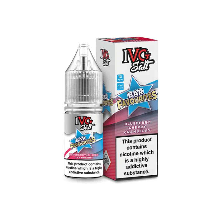 IVG Bar Blueberry Cherry Cranberry 10ml Nic Salt | UK Vape Supply
