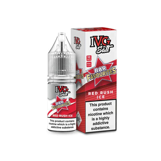 IVG Bar Favourites Red Rush Ice 10ml Nic Salt | Wholesale Vapes UK