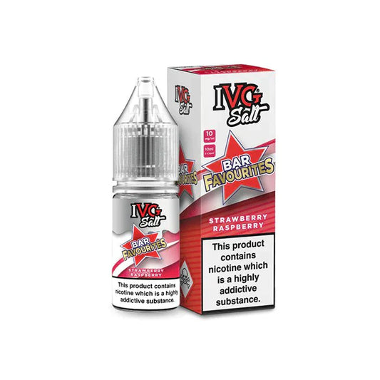 IVG Bar Favourites Strawberry Raspberry 10ml Nic Salt | UK Vapes
