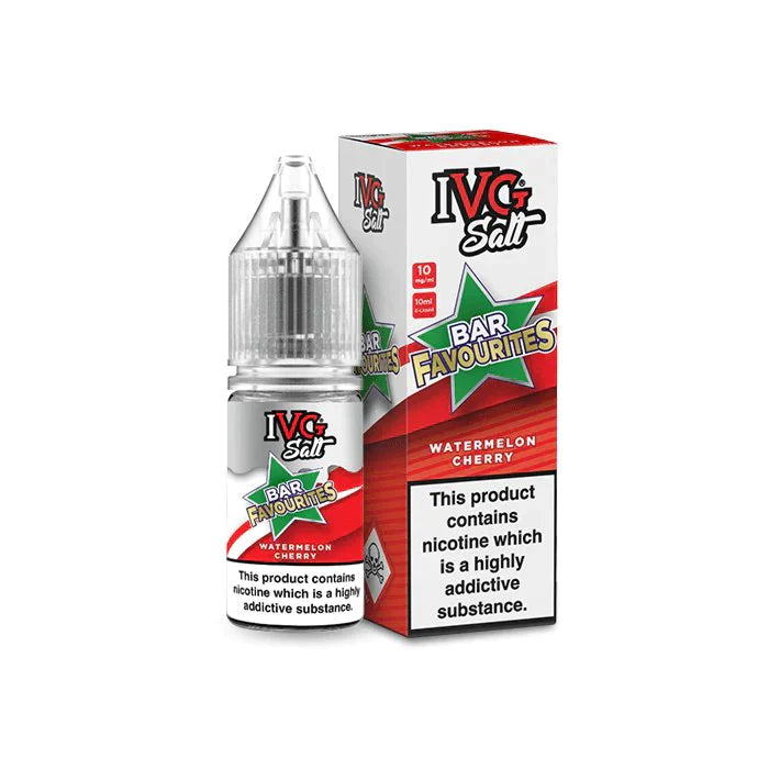 IVG Salts Bar Favourites Watermelon Cherry 10ml Nic Salt | Vapes UK