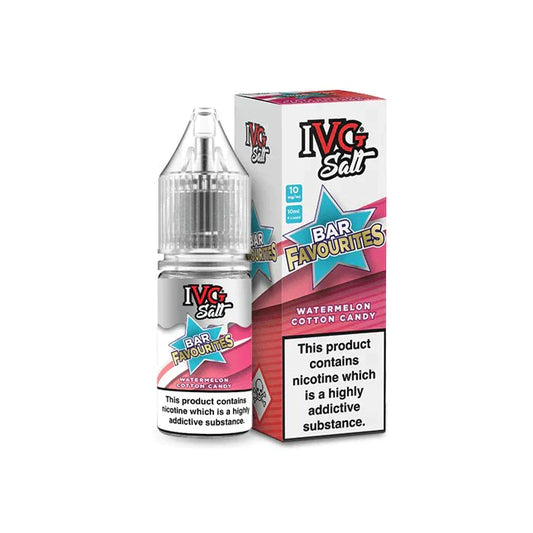 IVG Salts Bar Favourites Watermelon Cotton Candy 10ml Nic Salt