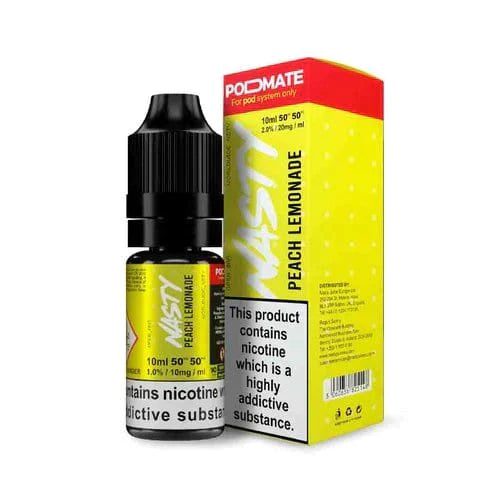 Nasty Juice Podmate Peach Lemonade 10ml Nic Salt - Box of 10