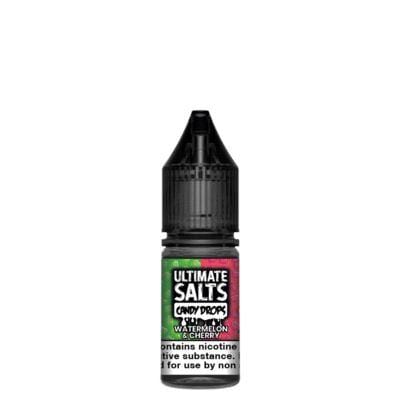 ULTIMATE SALTS - CANDY DROPS - WATERMELON & CHERRY - 10ML NIC SALTS (BOX OF 10)